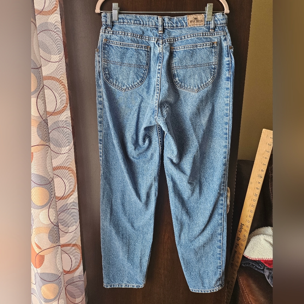 Vintage Open Trails 100% Cotton Blue Jeans Size 14 Long - Picture 6 of 7